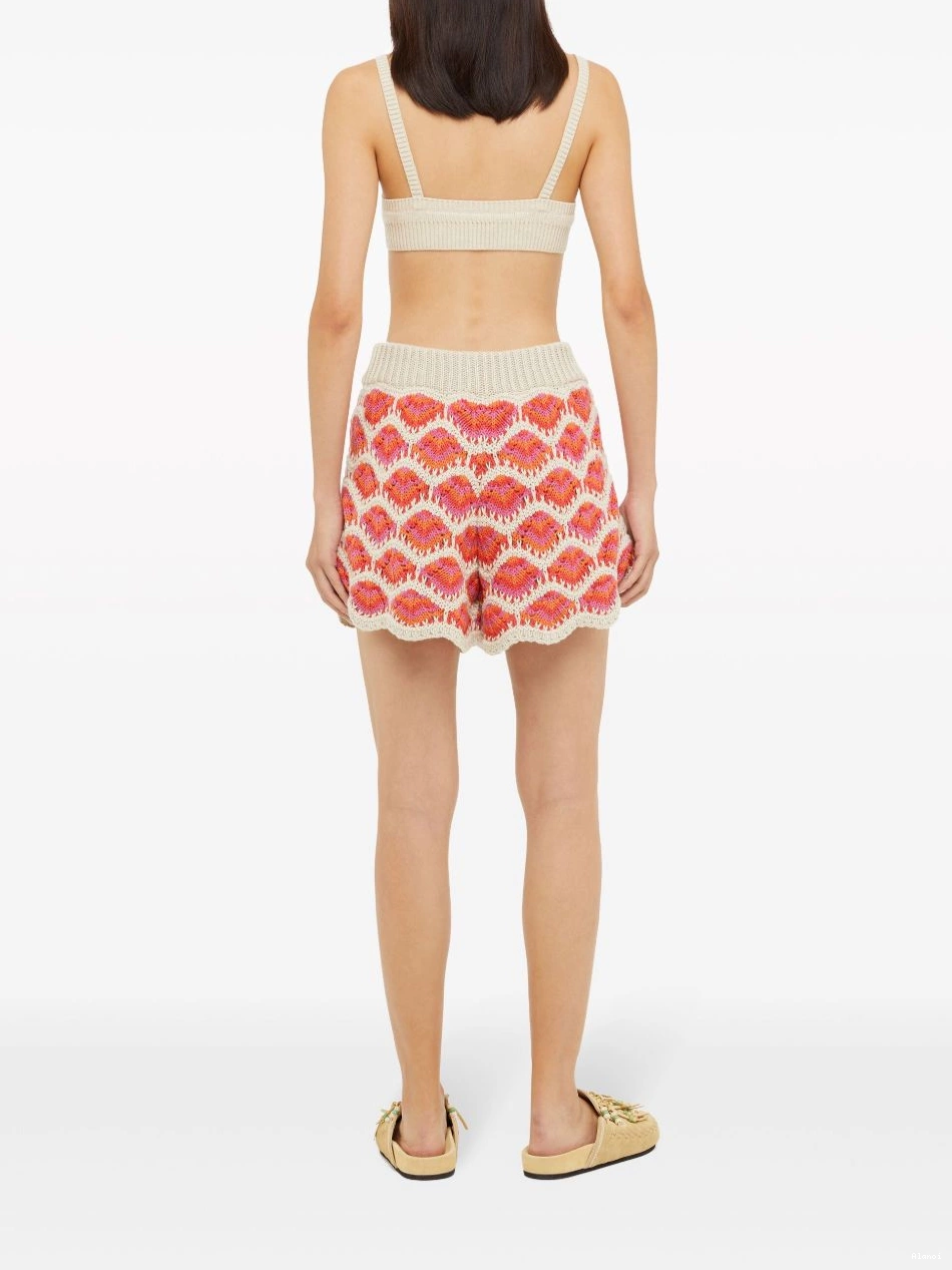 Cheap Alanui Hawa Mahal Women crochet-knit shorts 0425